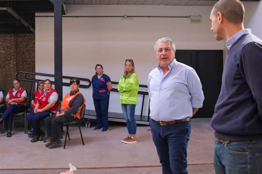 Javier Martínez acompañó a Patrulla Urbana en su capacitación